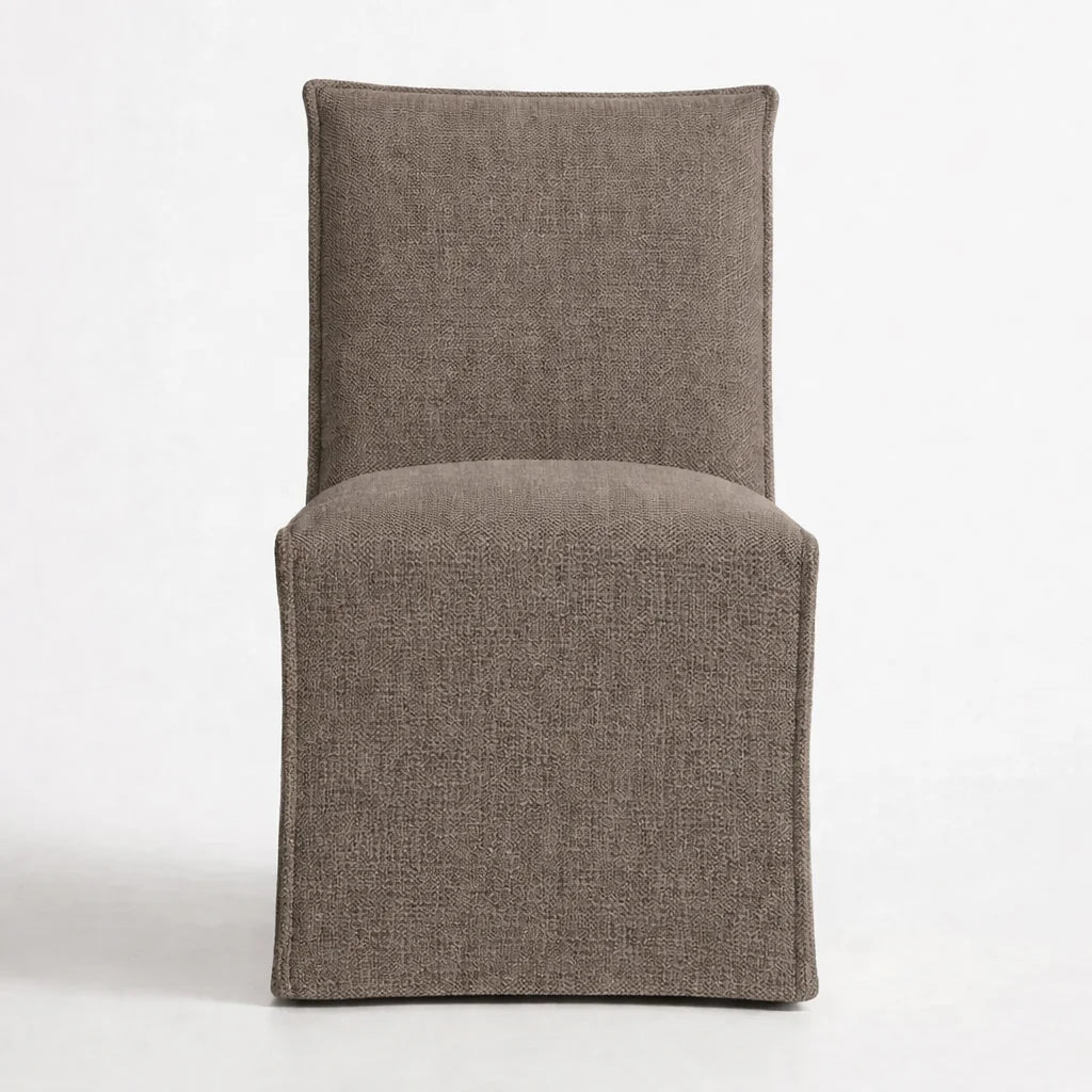 Cama de plataforma tapizada + funda para cabecero | Elara Flax 