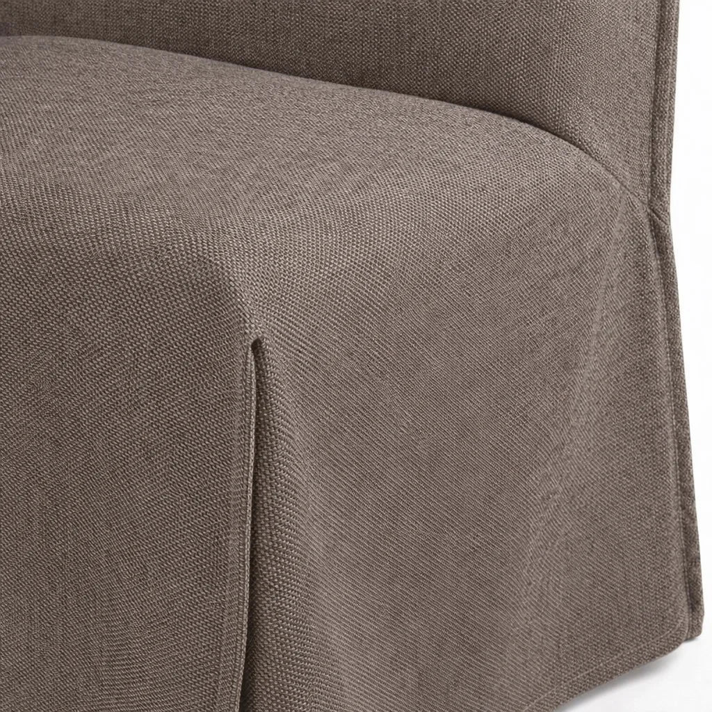 Cama de plataforma tapizada + funda para cabecero | Elara Flax 