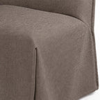 Cama de plataforma tapizada + funda para cabecero | Elara Flax 