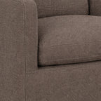 Cama de plataforma tapizada + funda para cabecero | Elara Flax 