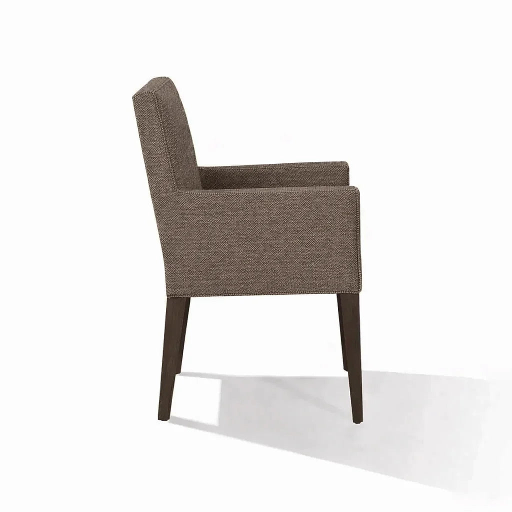 Velour Latte ML 625 - 09 | Snug fit Dining Chair with armrest Slipcover