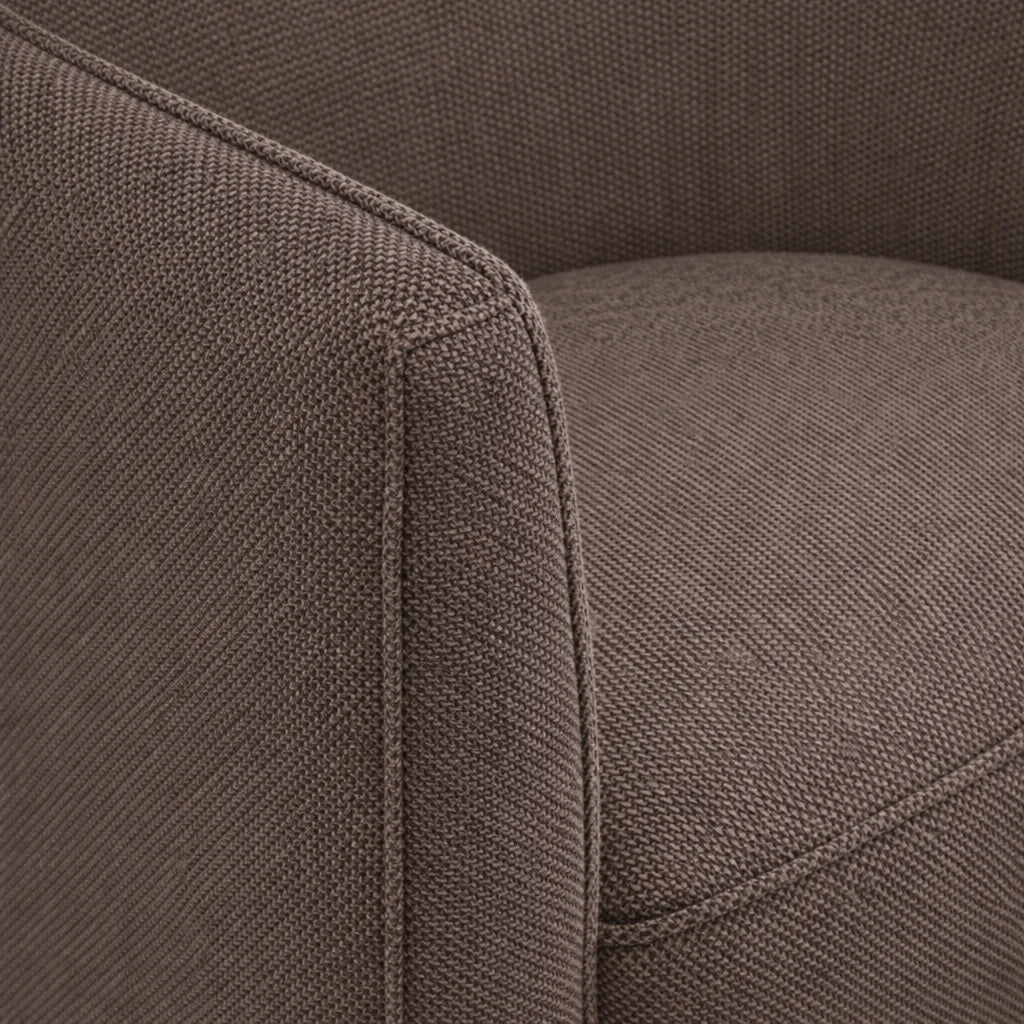 Cama de plataforma tapizada + funda para cabecero | Elara Flax 