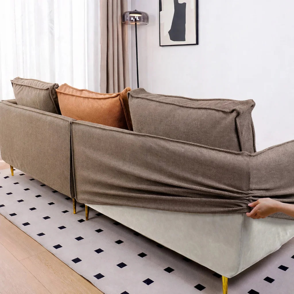 Velour Latte ML 625 - 09 | Sofa Cover