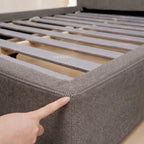 Velour Latte ML 625 - 09 | Bed Frame + Headboard Cover