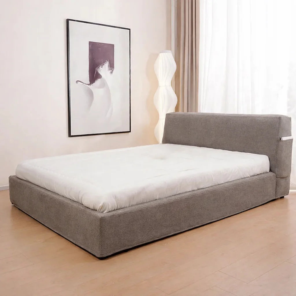 Velour Latte ML 625 - 09 | Bed Frame + Headboard Cover