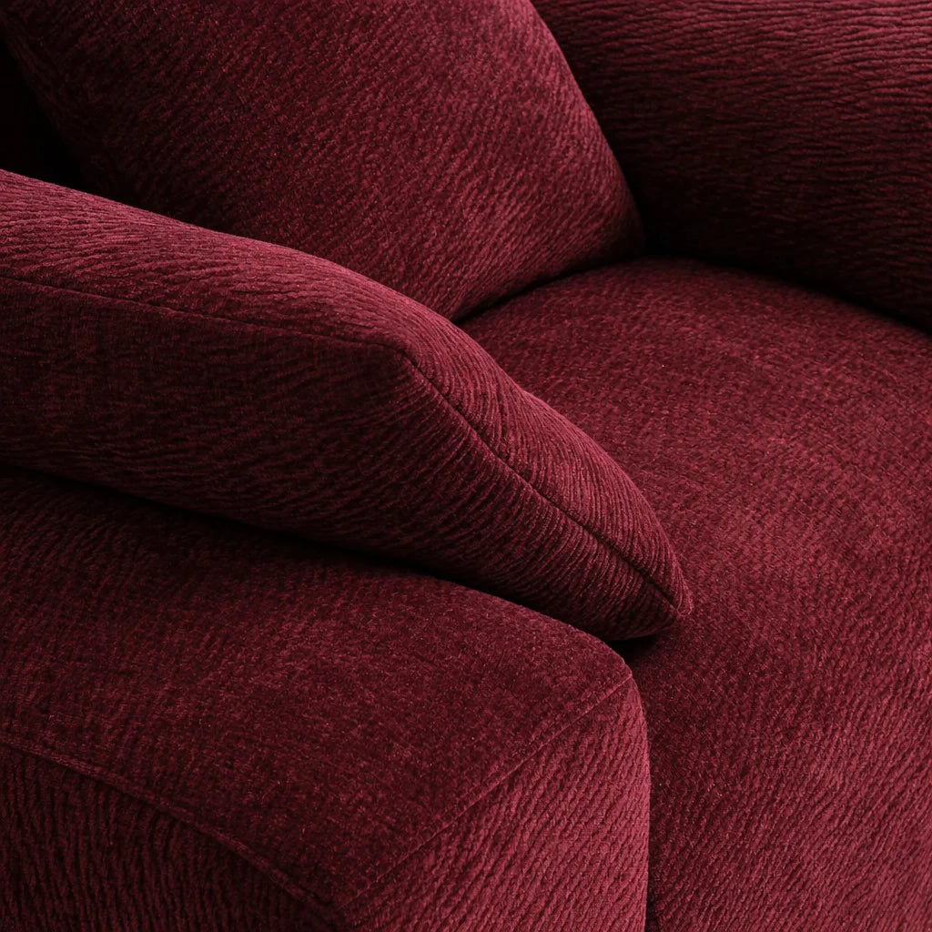 Velvet Merlot WX23006 - 09 | Three Seater Sofa