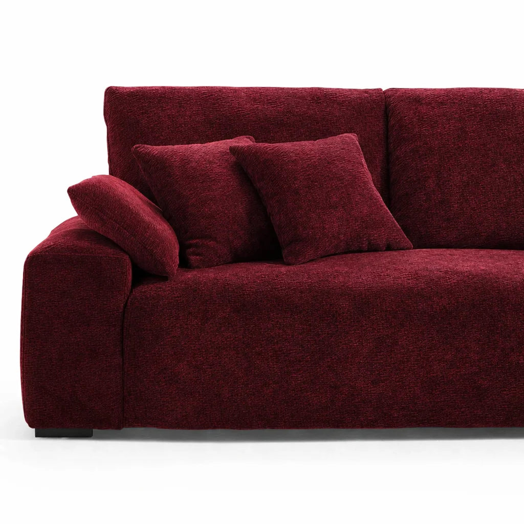 Velvet Merlot WX23006 - 09 | Three Seater Sofa