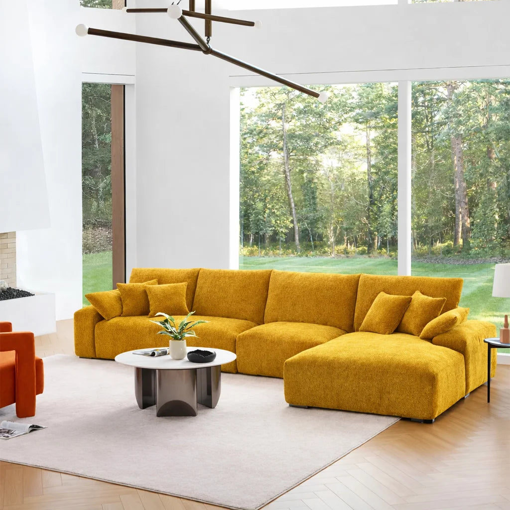 Golden Saffron WX23006 - 14 | Three Seater Sofa