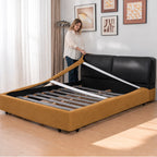 Warm Amber · Stretch-Fit Bed Frame Cover