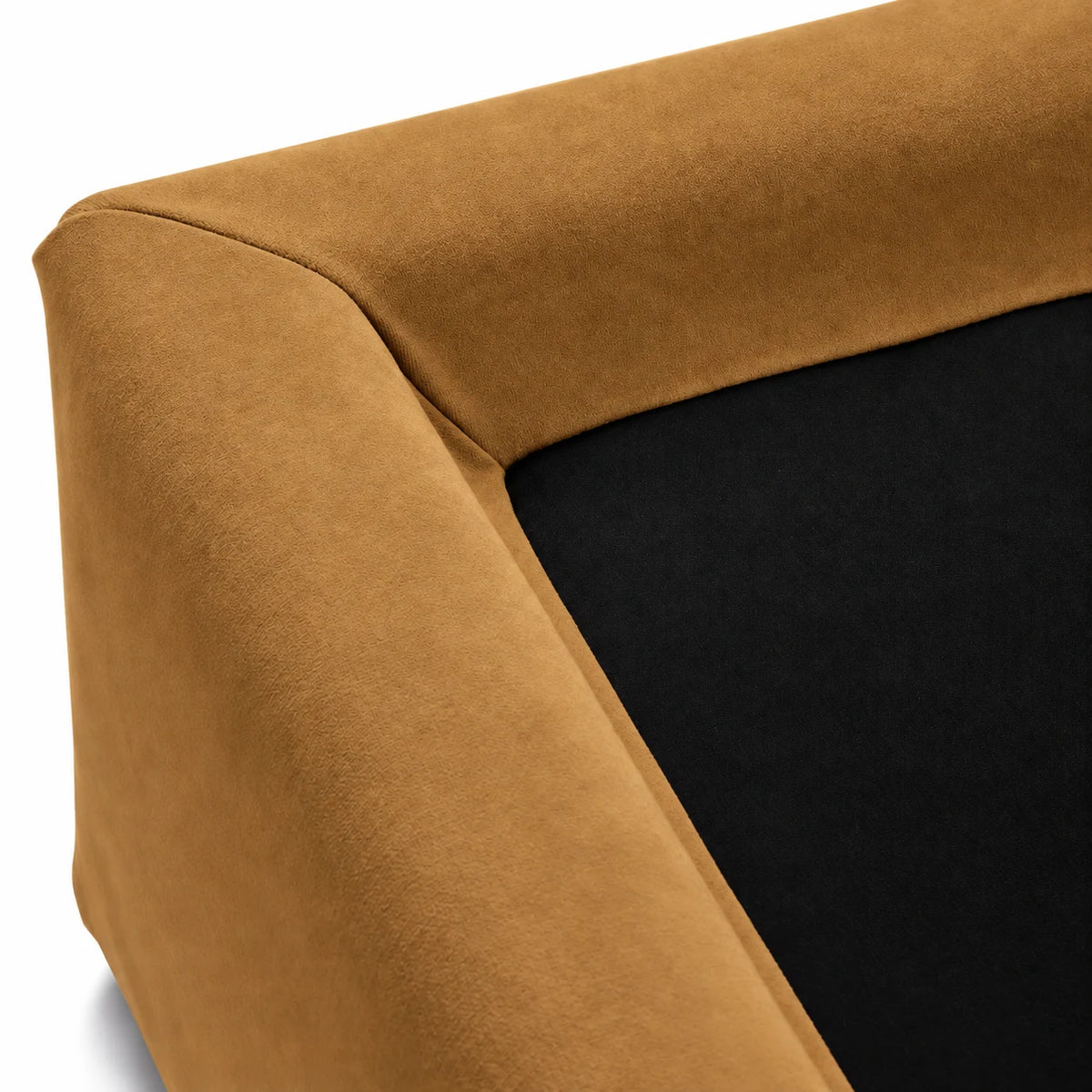 Warm Amber · Stretch-Fit Bed Frame Cover