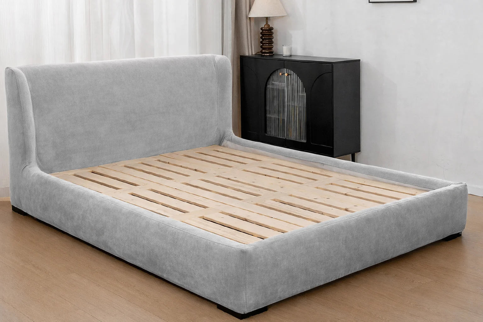 Warm Greystone Luna - 09 | Bed Frame Cover