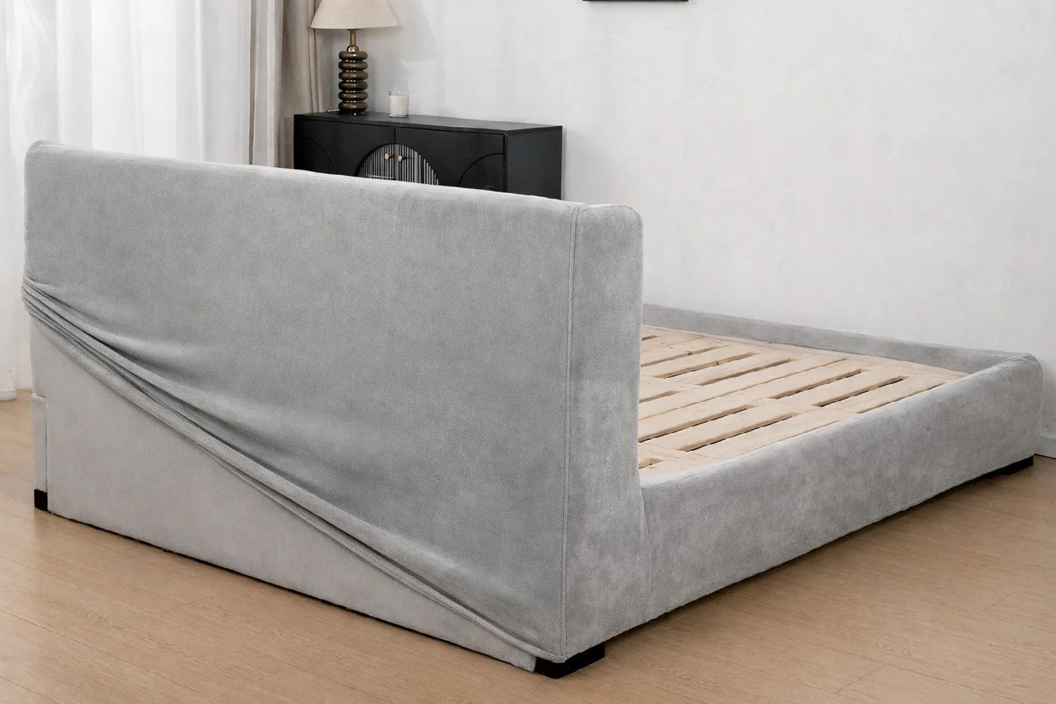 Warm Greystone Luna - 09 | Bed Frame Cover