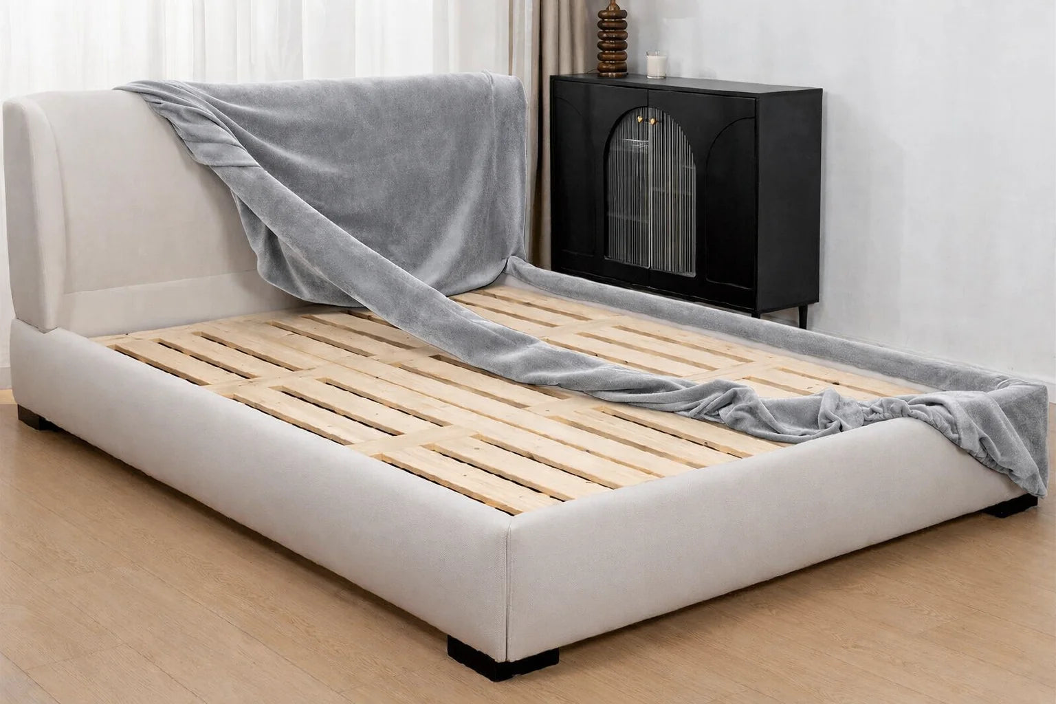 Warm Greystone Luna - 09 | Bed Frame Cover