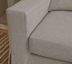 Warm Greystone Luna-09 custom sofa slipcover