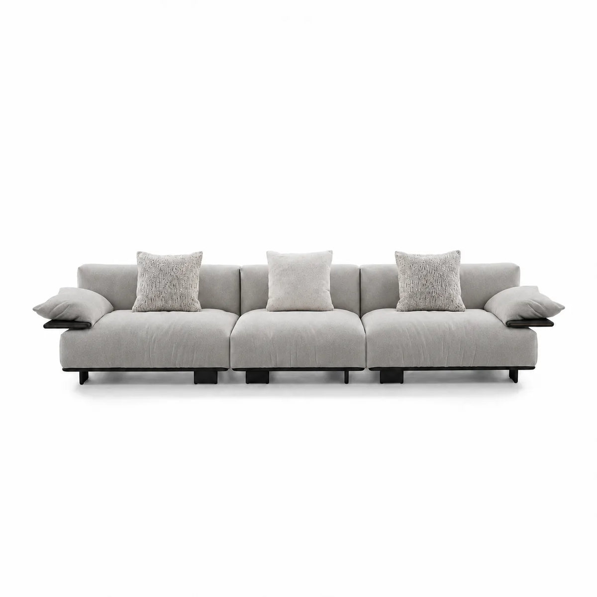 Custom Sofa Slipcover — Luna · Warm Greystone