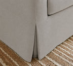 Warm Greystone Luna-09 custom sofa slipcover