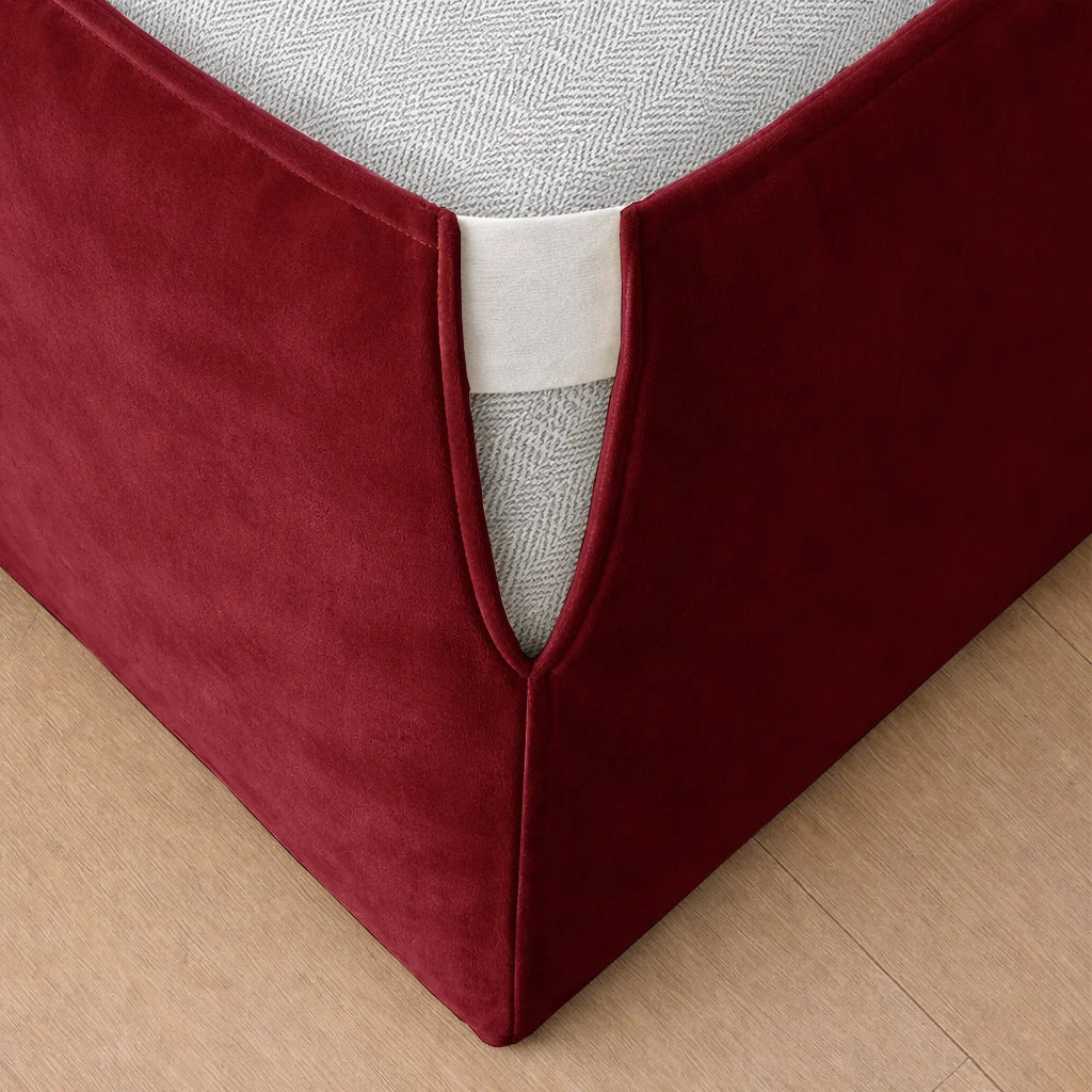 Wine Red WB PBV2042 - 27 | Bed Frame Cover