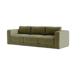 Custom Sofa Slipcover | Sienna Velour - Fieldstone Olive