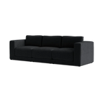 Custom Sofa Slipcover | Sienna Velour - Onyx Noir