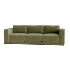 Custom Sofa Slipcover | Sienna Velour - Fieldstone Olive