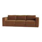 Custom Sofa Slipcover | Sienna Velour - Cocoa Truffle