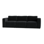 Custom Sofa Slipcover | Sienna Velour - Onyx Noir