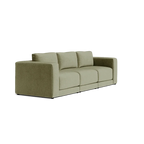 Custom Sofa Slipcover | Sienna Velour - Fieldstone Olive