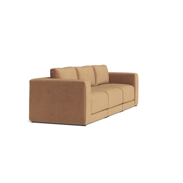 Custom Sofa Slipcover | Sienna Velour - Desert Sand