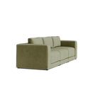 Custom Sofa Slipcover | Sienna Velour - Fieldstone Olive