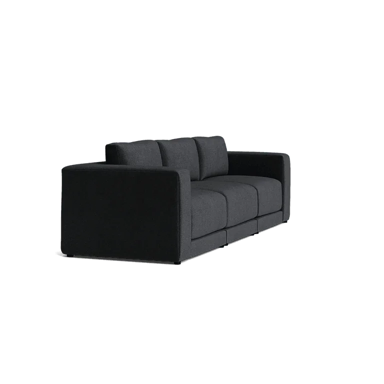 Custom Sofa Slipcover | Sienna Velour - Onyx Noir