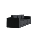 Custom Sofa Slipcover | Sienna Velour - Onyx Noir