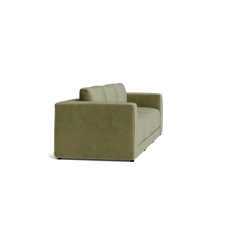 Custom Sofa Slipcover | Sienna Velour - Fieldstone Olive