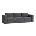 Custom Sofa Slipcover | Sienna Velour - Urban Slate