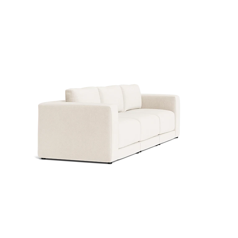 Custom Sofa Slipcover | Sienna Velour - Ivory Whisper