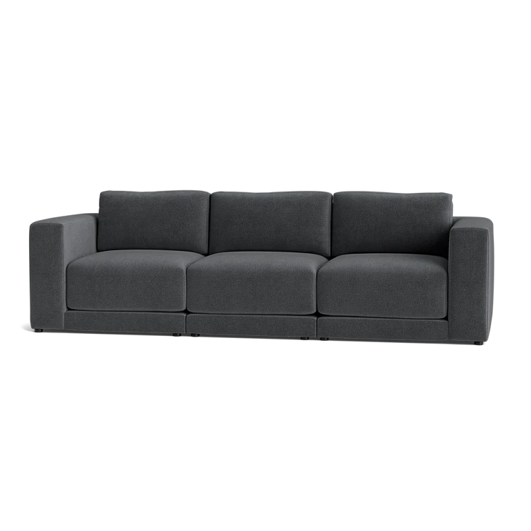 Custom Sofa Slipcover | Sienna Velour - Urban Slate
