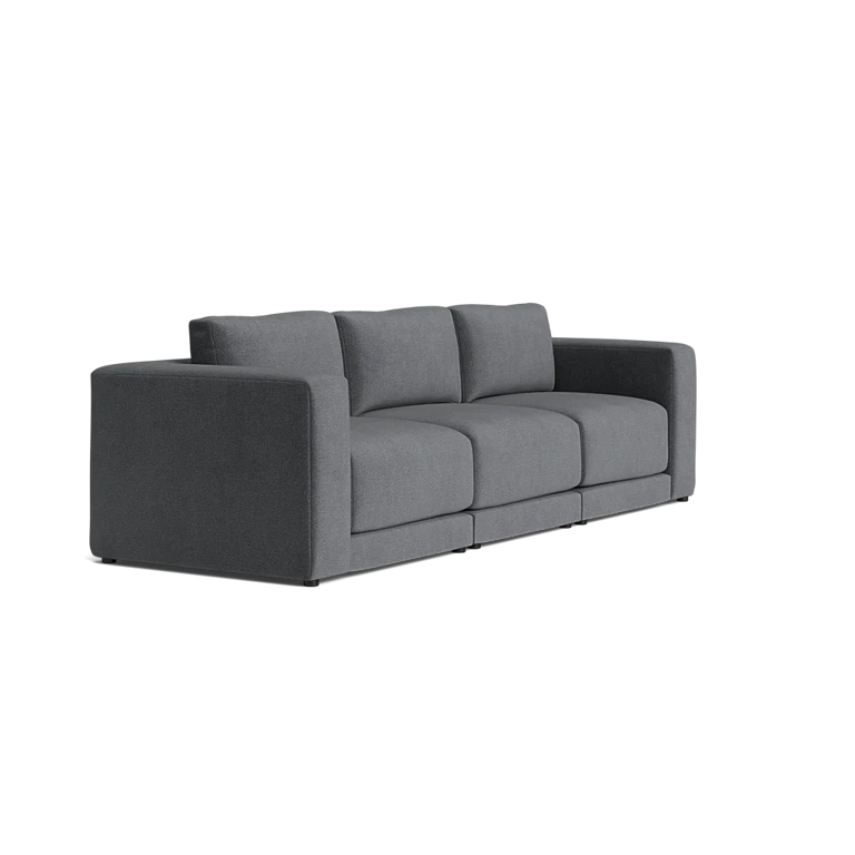 Custom Sofa Slipcover | Sienna Velour - Urban Slate