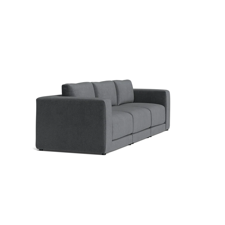 Custom Sofa Slipcover | Sienna Velour - Urban Slate