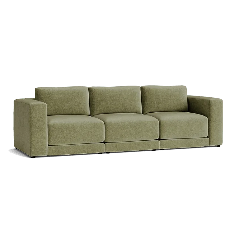 Custom Sofa Slipcover | Sienna Velour - Fieldstone Olive