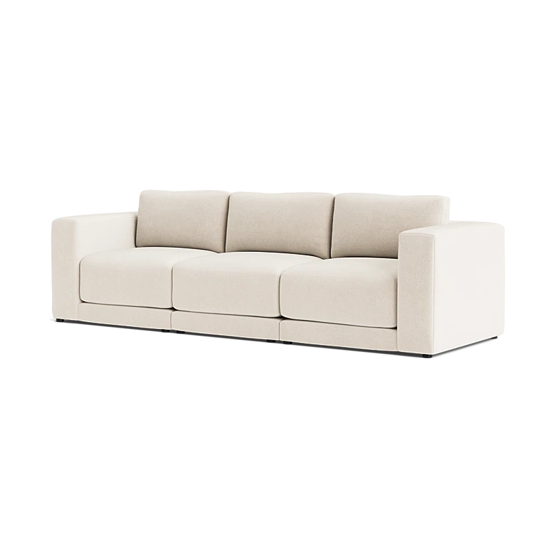 Custom Sofa Slipcover | Sienna Velour - Ivory Whisper