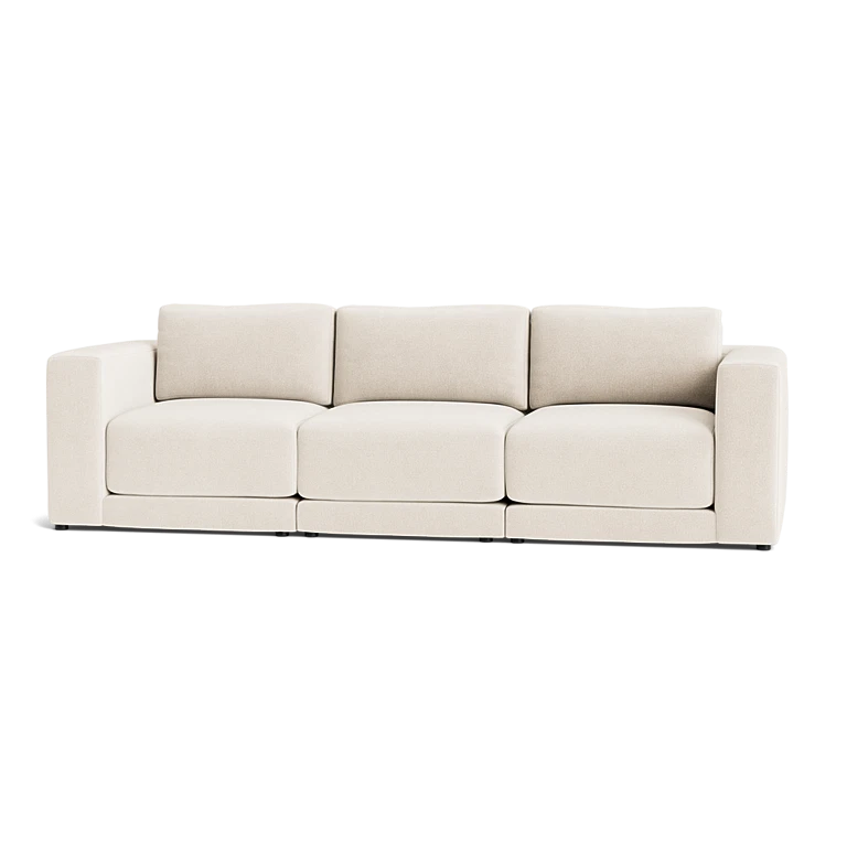 Custom Sofa Slipcover | Sienna Velour - Ivory Whisper