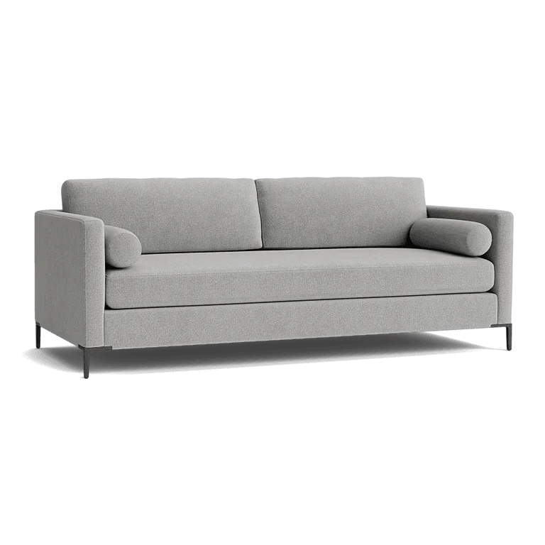 Custom Sofa Slipcover | Sienna Velour - Moonstone Veil