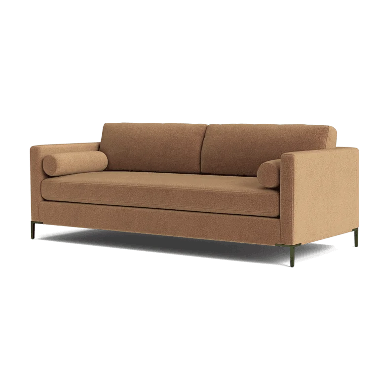Custom Sofa Slipcover | Sienna Velour - Desert Sand