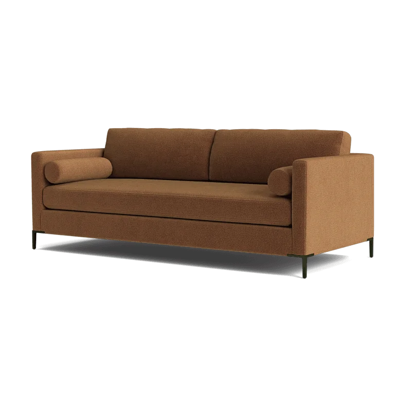 Custom Sofa Slipcover | Sienna Velour - Cocoa Truffle