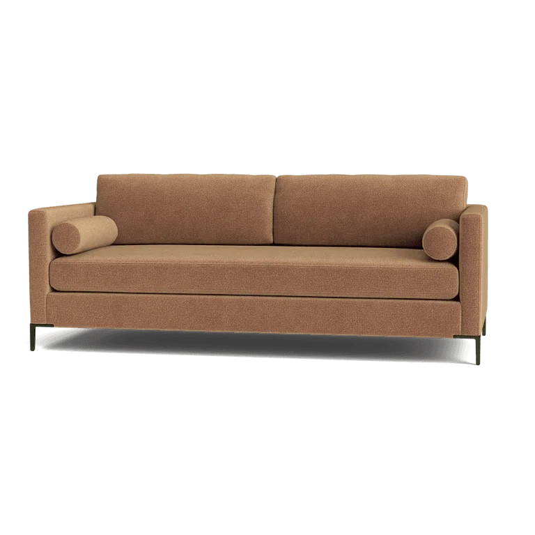 Custom Sofa Slipcover | Sienna Velour - Desert Sand