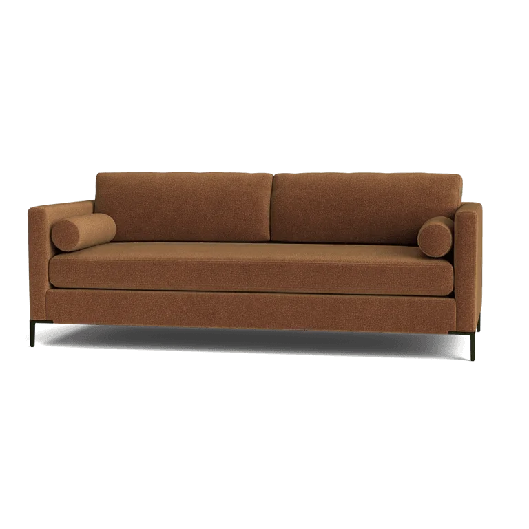 Custom Sofa Slipcover | Sienna Velour - Cocoa Truffle