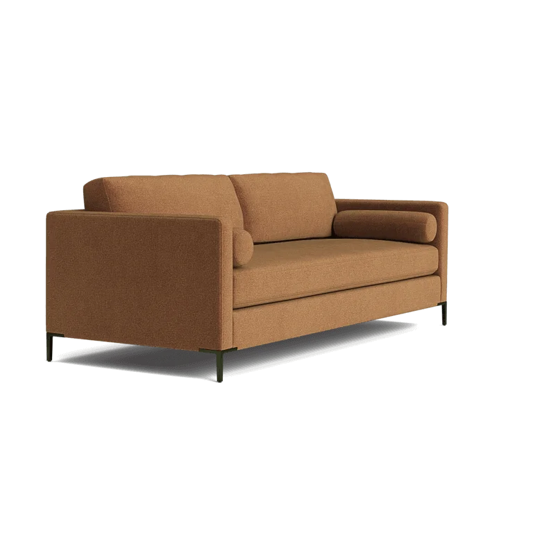 Custom Sofa Slipcover | Sienna Velour - Cocoa Truffle