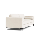 Custom Sofa Slipcover | Sienna Velour - Ivory Whisper