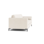 Custom Sofa Slipcover | Sienna Velour - Ivory Whisper