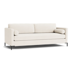 Custom Sofa Slipcover | Sienna Velour - Ivory Whisper