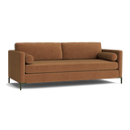 Custom Sofa Slipcover | Sienna Velour - Cocoa Truffle